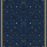 Geometric Spotted Area for Kitchen(Blue)