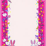 Charming Floral Bunny Aesthetic(Pink)