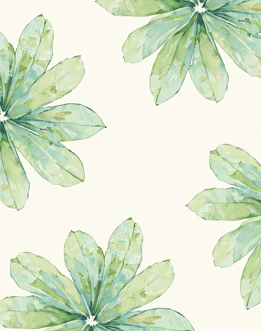 Watercolor Wash Flow Contemporary Art (Green) - ODIKA