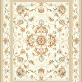 Transitional Cream Intricate Medallion Design(Ivory)