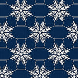 Festive Snowflake Crystalline Winter Holiday(Blue)