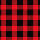 Checkered Holiday Accent with Festive Seasonal(Red)