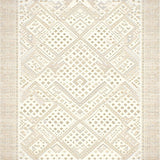 Geometric Diamond Runner Non Slip Kitchen Hallway(Beige)