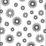 Starburst Explosion Motif Comfort Floor Treatment (Black) - ODIKA