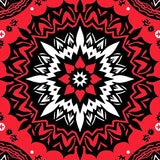 Celestial Starburst Medallion with Boho Accents (Red)