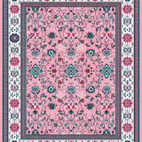 Luxurious Black and Floral(Pink)