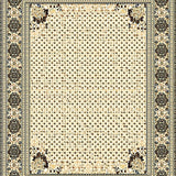 Geometric Spotted Runner Beige/Dark Brown(Beige)