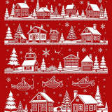 Rustic Highlighting Charming Pastoral Scenes(Red)