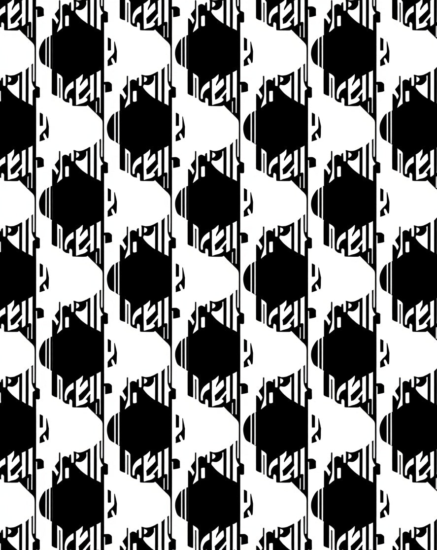 Buffalo Plaid Revival Interlocking Check (Black) - ODIKA