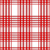 Nordic Holiday Interlocking Plaid with Festive Check Motif(Red)