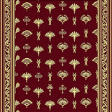 Art Fan Featuring Metallic Inspired Highlights(Red)