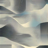 Black and White Twisted Stripe for Contemporary Room(Gray)