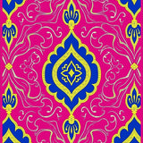 Paisley Teardrop Design Machine Floor Covering (Pink)