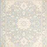 Stylish Area Showcasing Ornate Medallion Designs in Neutral Hues(Gray)