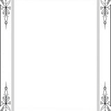 Interlocking Lattice with Subtle Baroque Flourishes (Black)