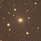 Celestial Burst Motif with Radiant Fragment Design(Brown)