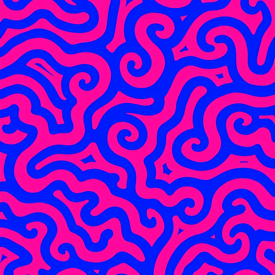 Abstract Swirl Mosaic Featuring Spiraling Shapes and Fluid Motifs (Pink) - ODIKA