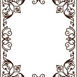 Elegant Scrollwork Floral Luxe(Brown)