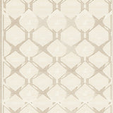 Atlas Trellis Area with Subtle Diamond Lattice and Neutral Hues(Beige)