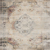 Vintage Patina Area Neutral Tone Distressed Non Slip(Beige)