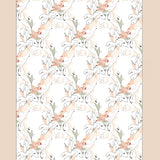 Luxurious Floral Swirl Trellis Contemporary Decorative Accent (Beige)