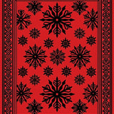 Festive Nordic Snowflake Vintage Holiday(Red)