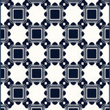 Windowpane Trellis Artisan Handwoven Bistro Café Inspired Checks (Navy)