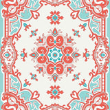 Balin Vintage Damask Floral Medallion Heritage Collection(Red)