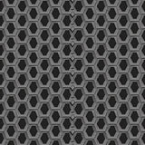 Modern Hexagonal Honeycomb Design with Interlocking Cells(Gray)