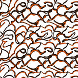 Moody Tie Dye with Interlocking Waves and Rustic Tones (Orange) - ODIKA