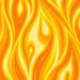Abstract Flames Motif Featuring Amber and Golden Yellow Tones(Orange)