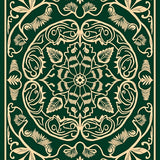 Winter Forest Pinecone Medallion(Green)