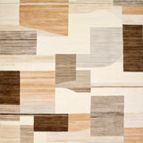 Abstract Geometric Area in Beige and Brown Artful Design(Beige)