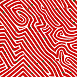 Whimsical Cane Swirls with Spiral Motifs and Festive Accents(Red)