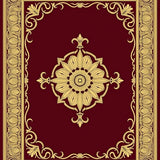 Medallion Scrollwork with Flourishing Baroque Motifs(Red)