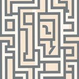 Symmetrical Maze Labyrinth Architectural(Gray)