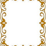 Classic Border Scroll Interlocking Transitional Hallway Charm(Brown)