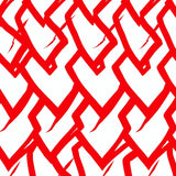 Chevron Zigzag Stripe Design Floor(Red)