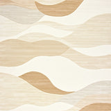 Horizon Haze Contemporary Area Featuring Wave(Beige)