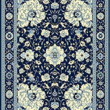 Artistic Vintage Patterned Flourish(Blue)