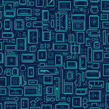 Digital Joystick Arcade Mosaic Contemporary Artistic (Blue)