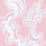 Enchanted Smoke Wisp Celestial Nebula Zen Decorative (Pink)