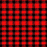 Festive Plaid Tartan with Classic Check and Holiday Charm(Red)