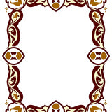 Amber Acorn with Decorative Palmette Motifs and Flowing Botanical Lines(Brown)