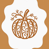 Autumn Harvest Pumpkin Cloud Shaped Irregular Throw(Brown)