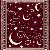 Enchanted Mystical Celestial Starry Night Wonderscape(Red)