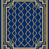 Interlocking Trellis Artistic (Blue)