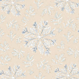 Festive Evergreen Snowflake Holiday Pathway Decoration(Beige)
