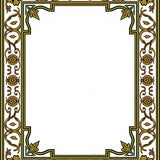 Inspired Medallion Shag with Vintage Ornamental Design (Gold) - ODIKA