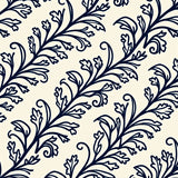Botanical Vine Scrollwork Arrangement(Blue)